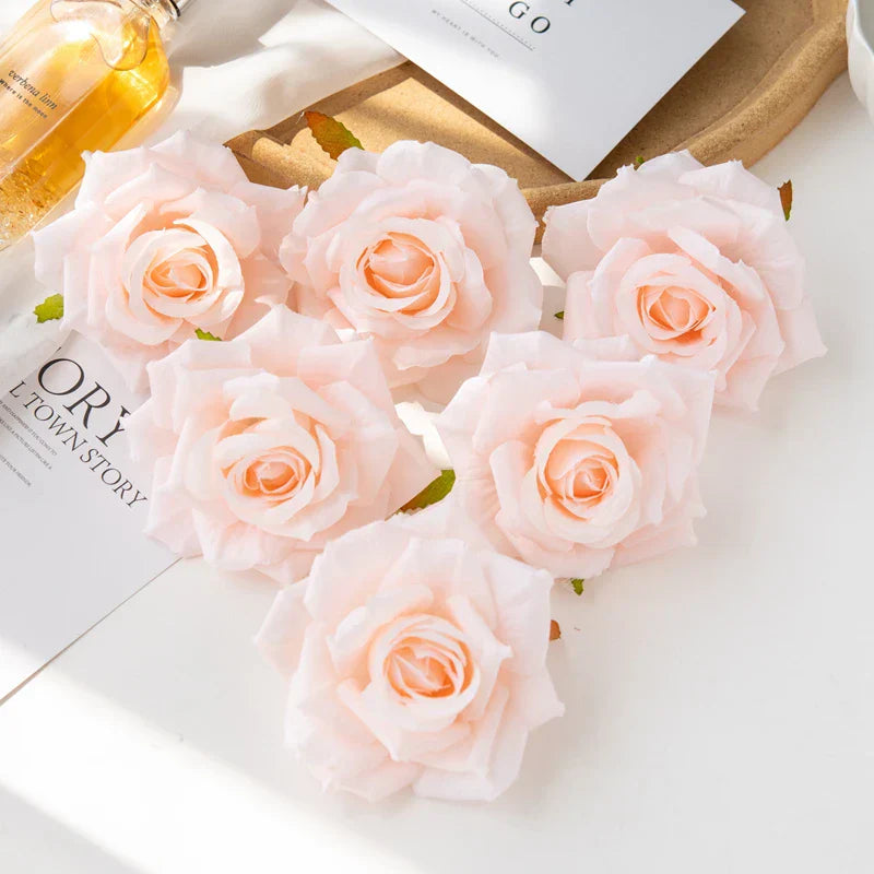 100PC 10CM Artificial Garden Roses