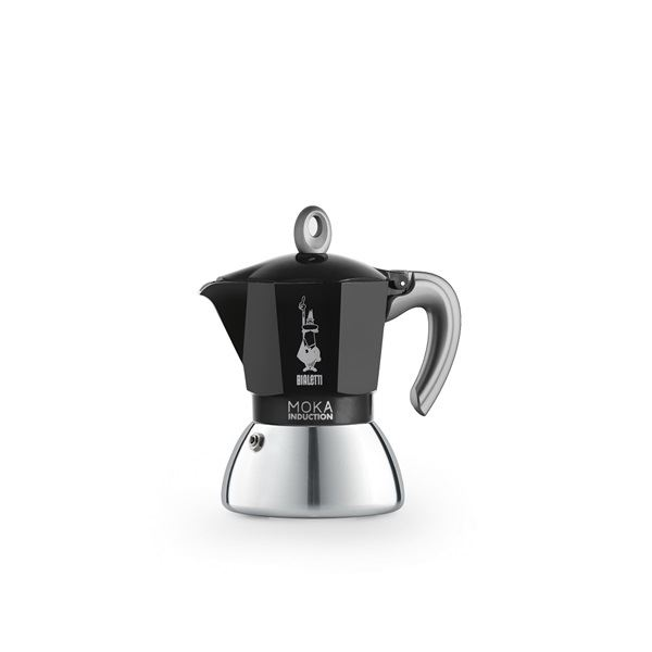 Bialetti Moka Induction – 4 Cup Black Stovetop Espresso Maker