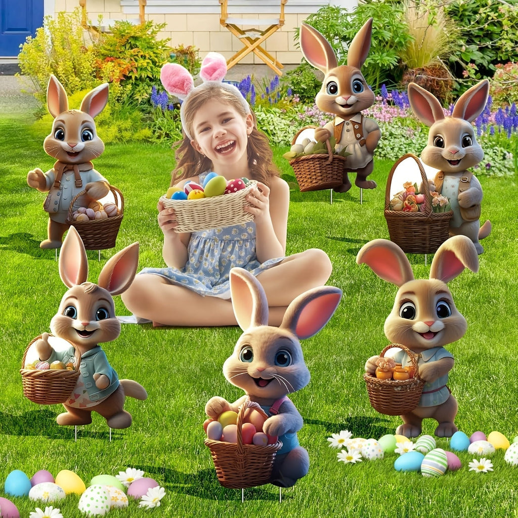 Easter Bunny Garden Decoration Set (6pcs)