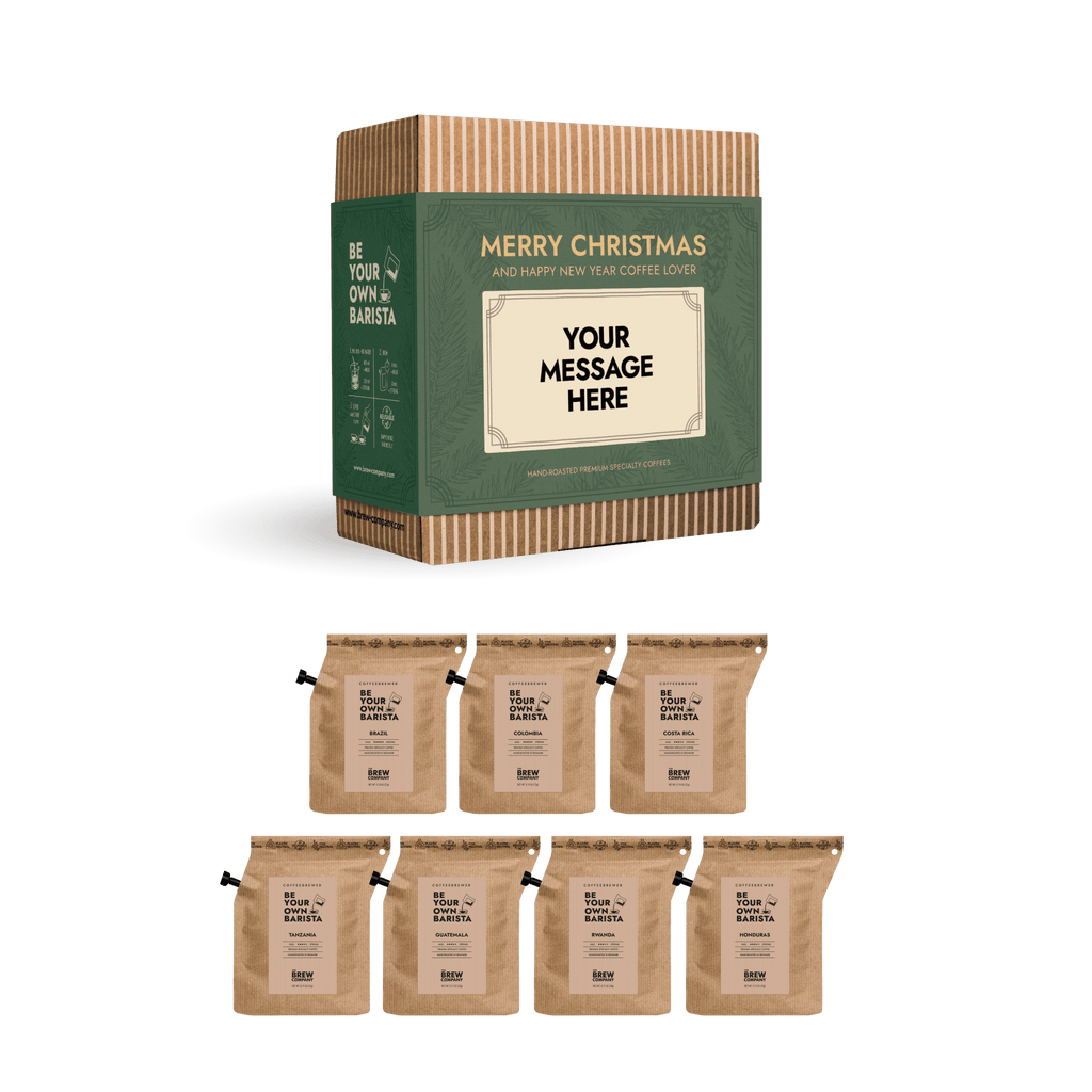 Coffret cadeau de Noël de café de spécialité