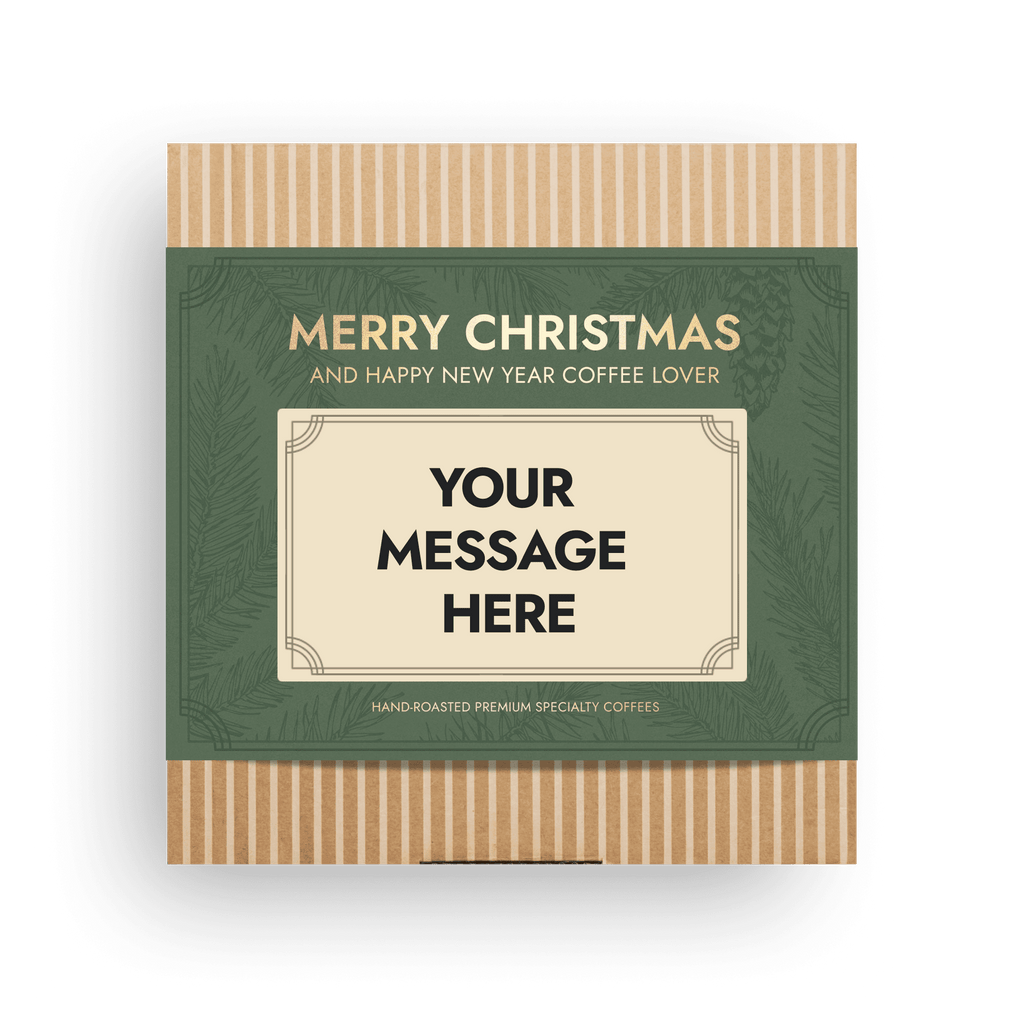 Coffret cadeau de Noël de café de spécialité