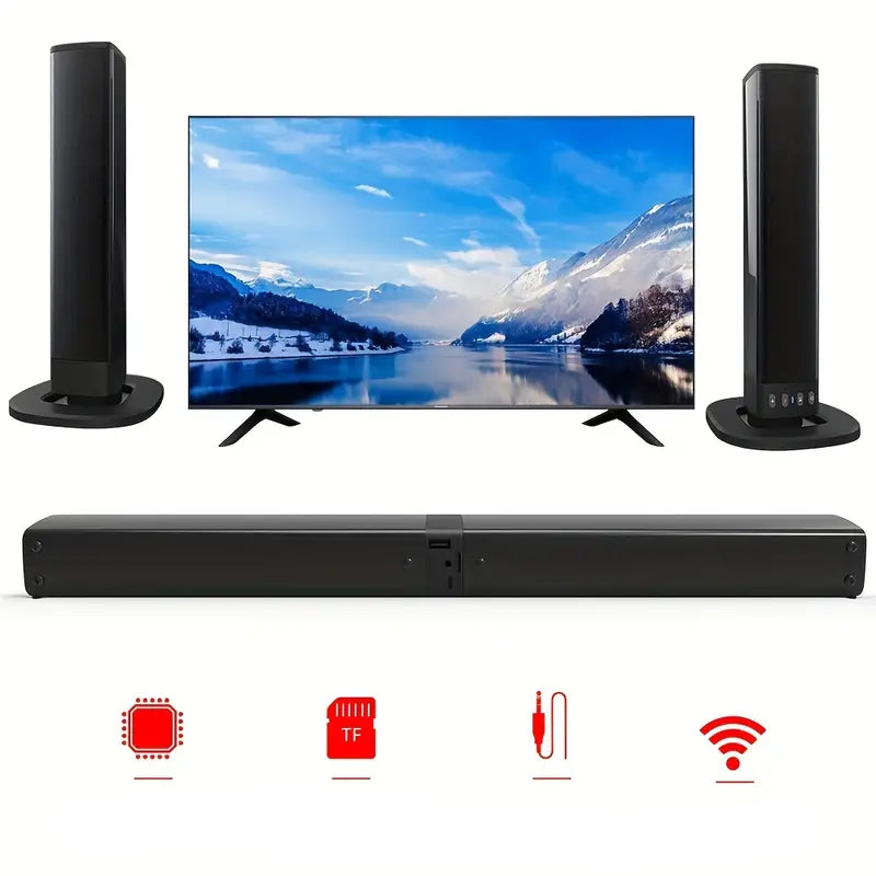 20W 3D Home Theater Stereo Surround Wireless Speaker - Black