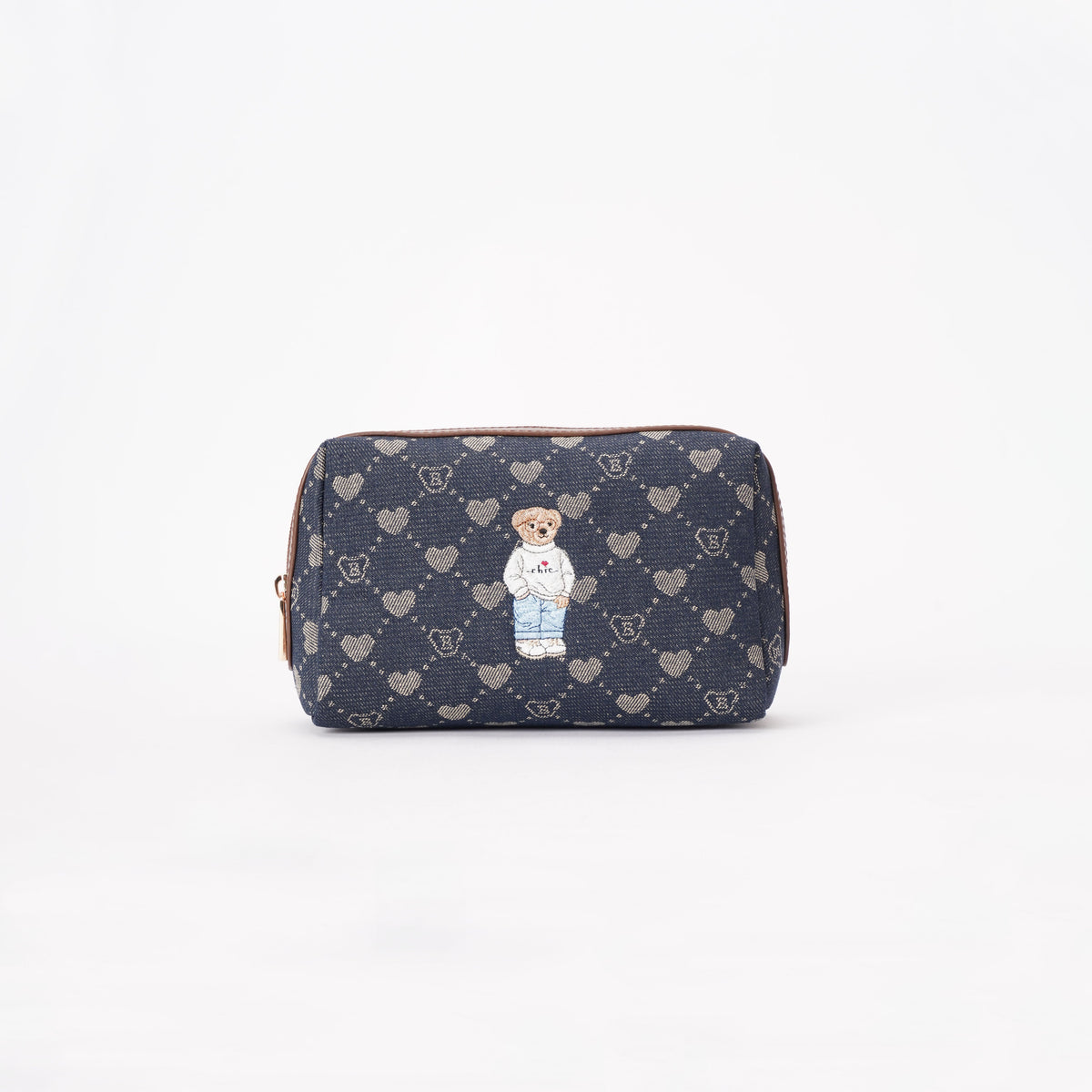 B-Loved Bear Denim - Beauty Bag