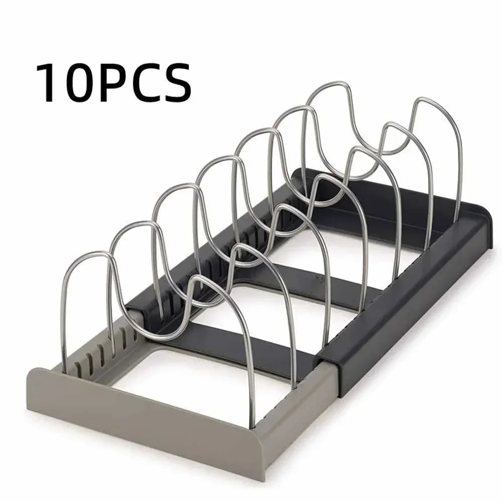 Organisateur de cuisine extensible en acier inoxydable