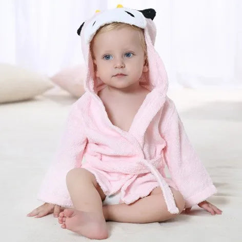 Bathrobe baby animal shape