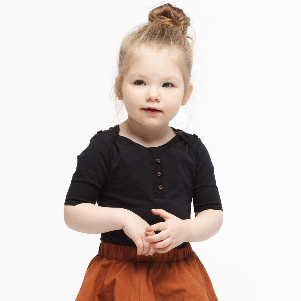Grenouillère bébé noire