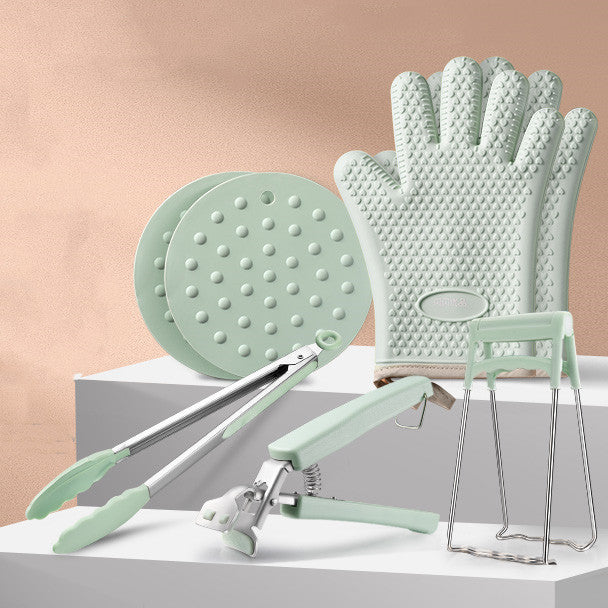 Ensemble d'ustensiles de cuisine anti-brûlure