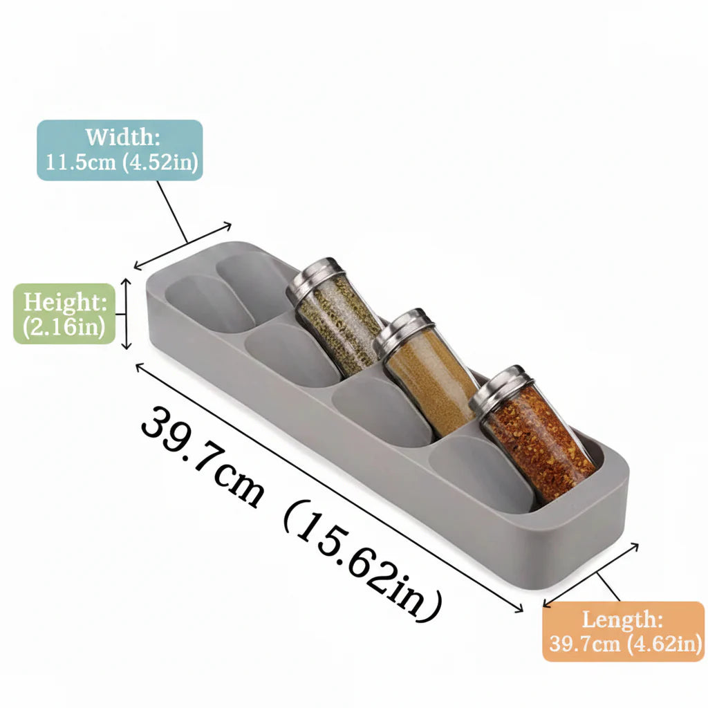 Kitchen drawer organizer for cutlery Kitchen Knife Spice Storage Tray
