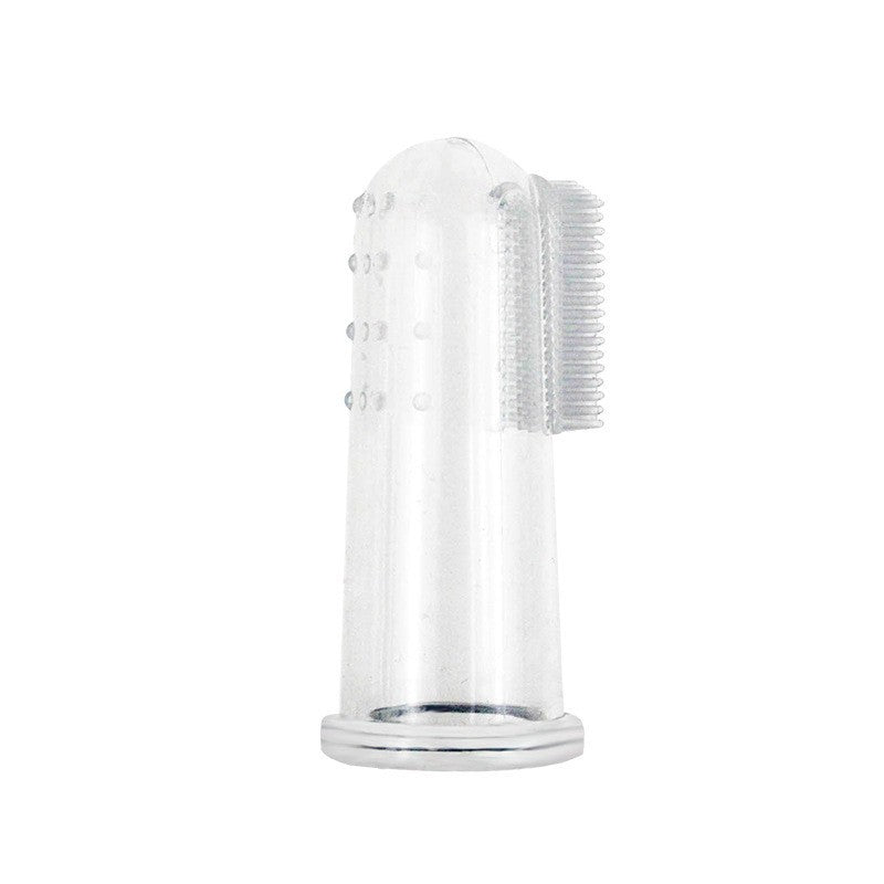 Nouvelle brosse à dents à doigt en silicone pour animaux de compagnie