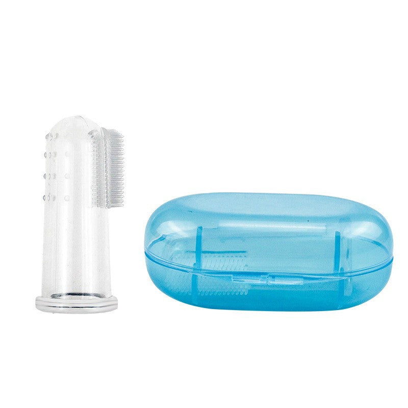 Nouvelle brosse à dents à doigt en silicone pour animaux de compagnie