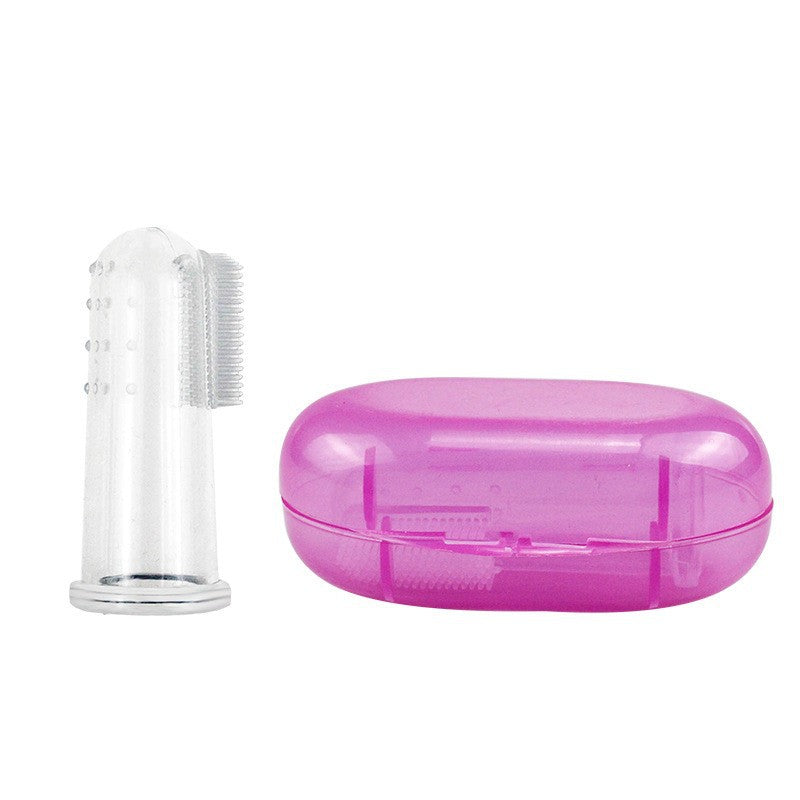 Nouvelle brosse à dents à doigt en silicone pour animaux de compagnie
