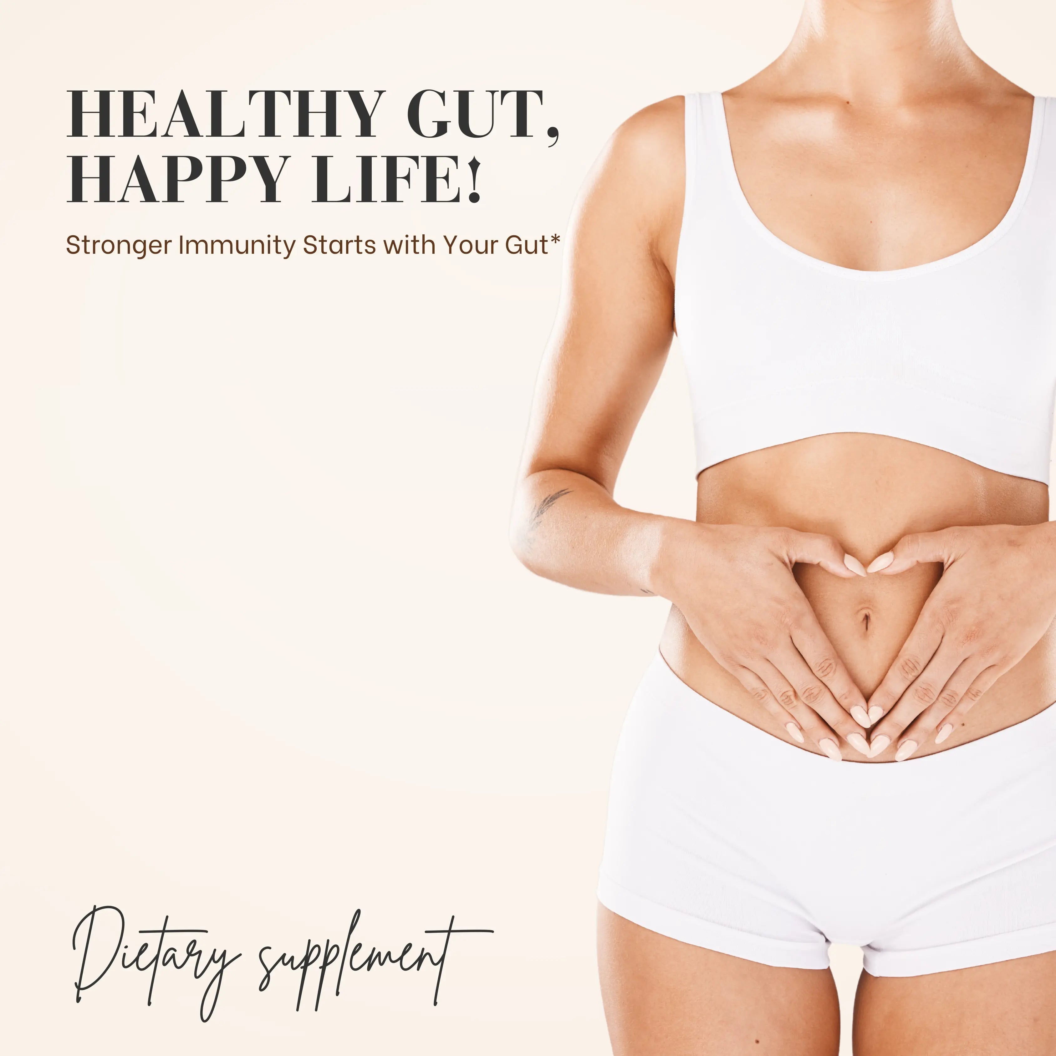 PROBIOTIC 60 BILLION CFU : GUT HEALTH SUPPLEMENT