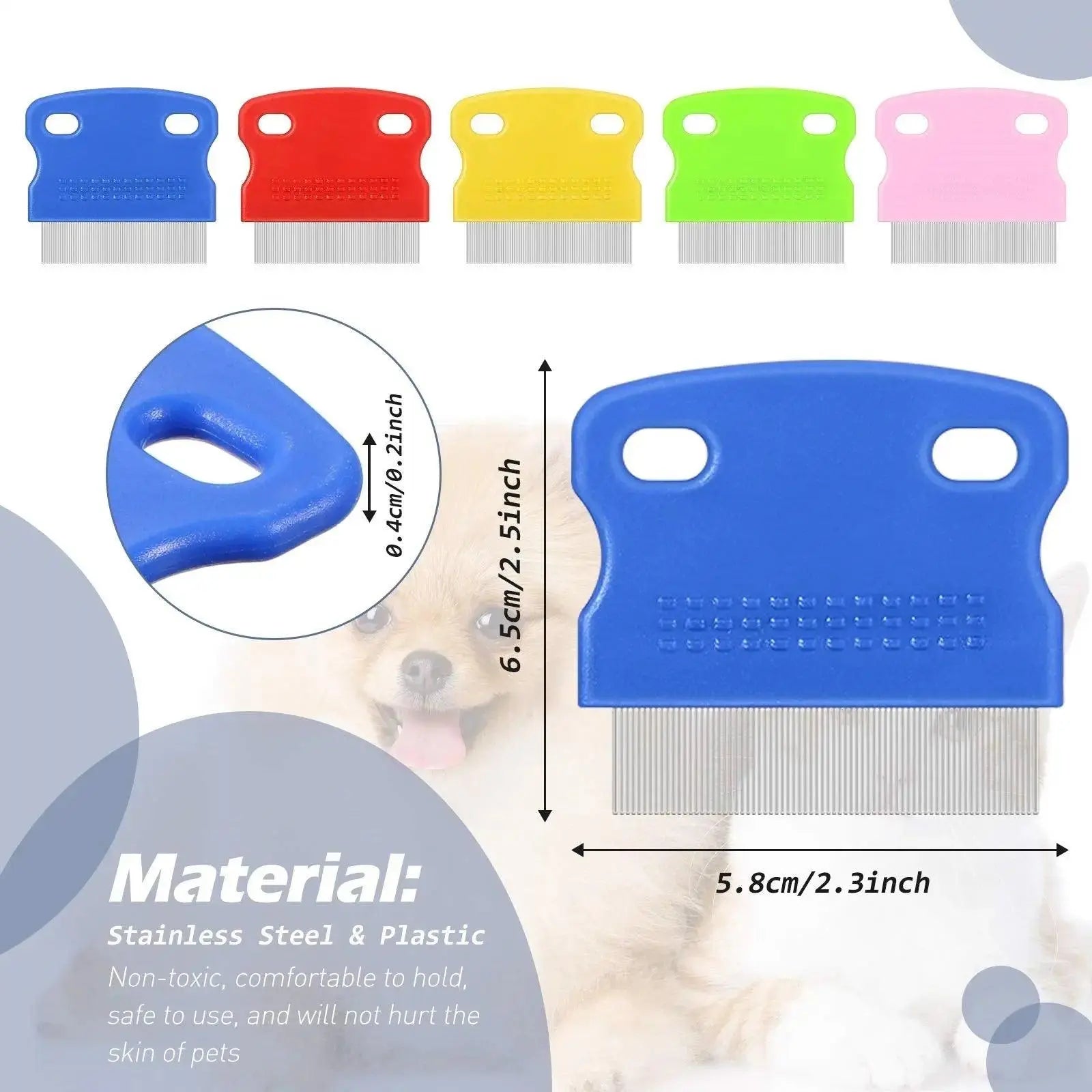 Peigne anti-puces pour animaux de compagnie