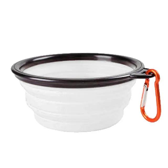 Gamelle pliable portable avec mousqueton pour animaux