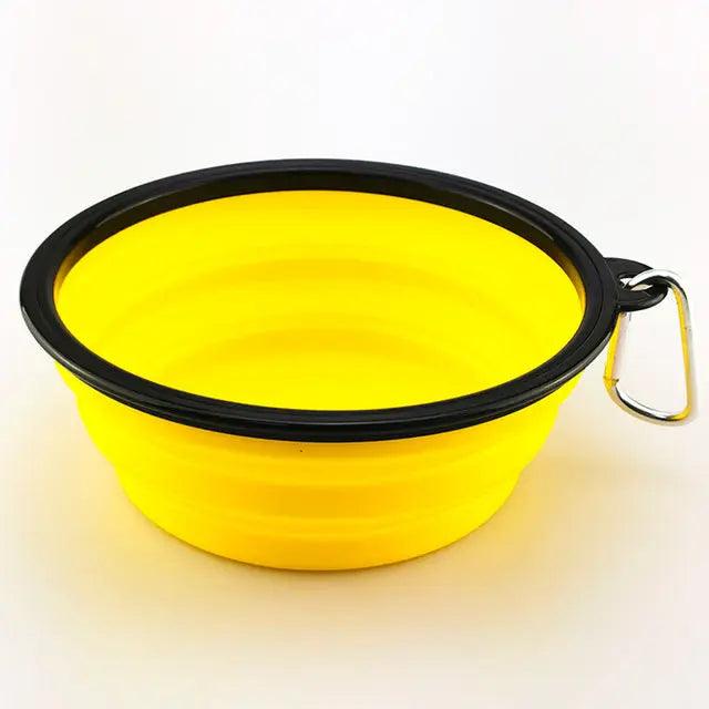 Gamelle pliable portable avec mousqueton pour animaux