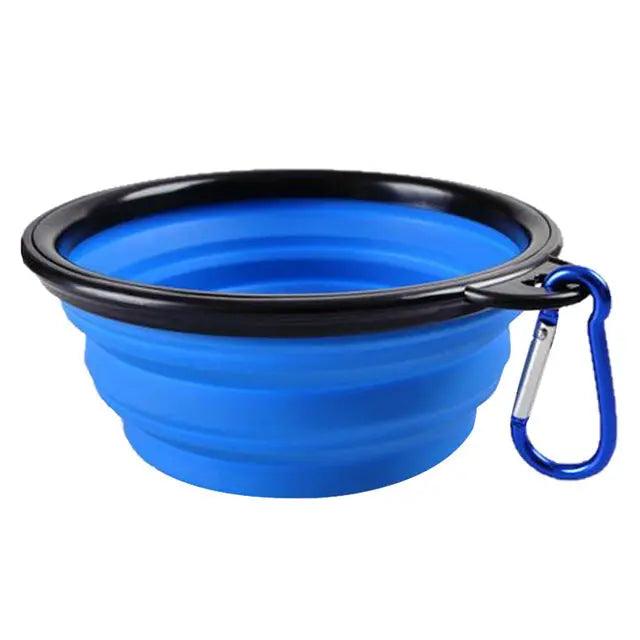 Gamelle pliable portable avec mousqueton pour animaux