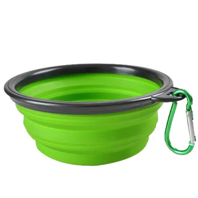 Gamelle pliable portable avec mousqueton pour animaux