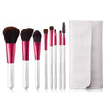 Portable Beauty: 8-Piece Travel Makeup Brush Set