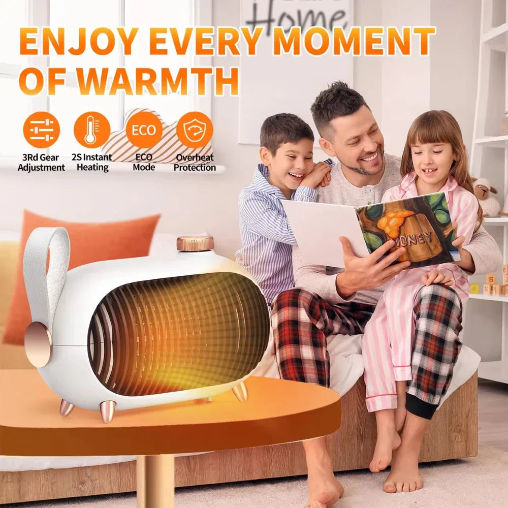 Radiateur électrique portable pour usage domestique, spécialement conçu pour le chauffage des chambres en hiver, avec protection intégrée contre la surchauffe, chauffage instantané.