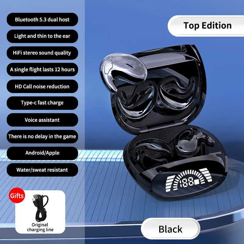 Mini écouteurs de sport sans fil TWS à réduction de bruit avec Bluetooth 5.3