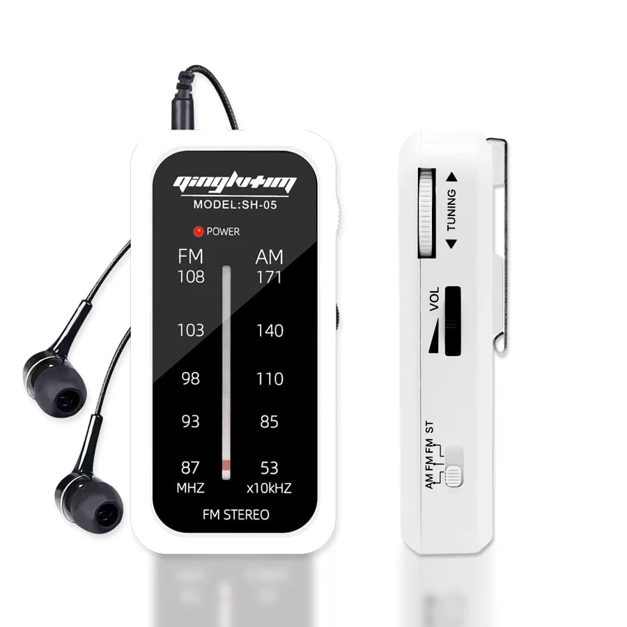 Radio multibande compacte blanche