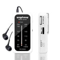 Radio multibande compacte blanche