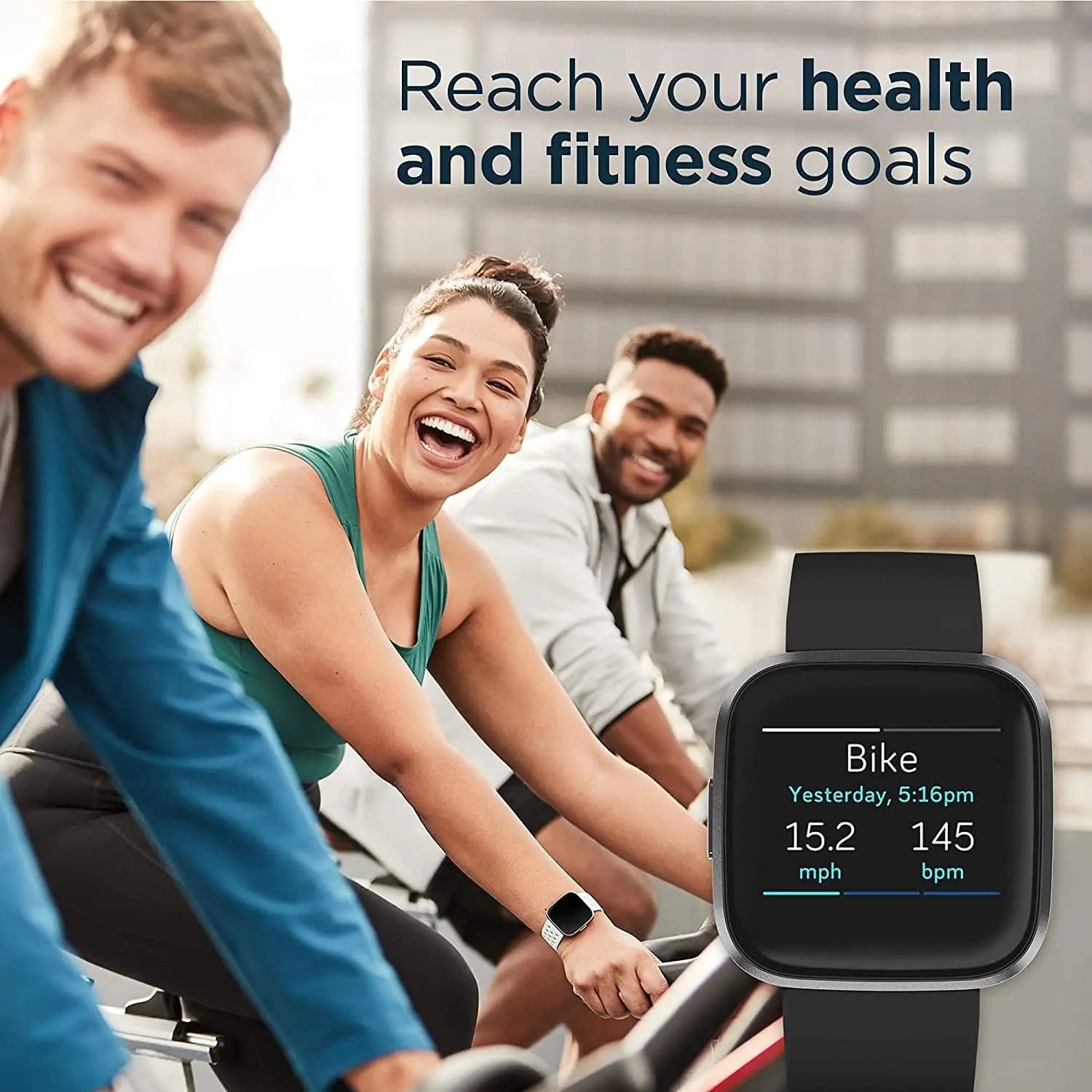 Health Fitness Smartwatch Tracking Black
