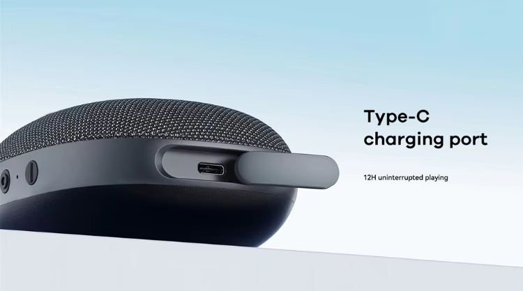 Haut-parleur Bluetooth portable étanche pour l'extérieur (Noir)