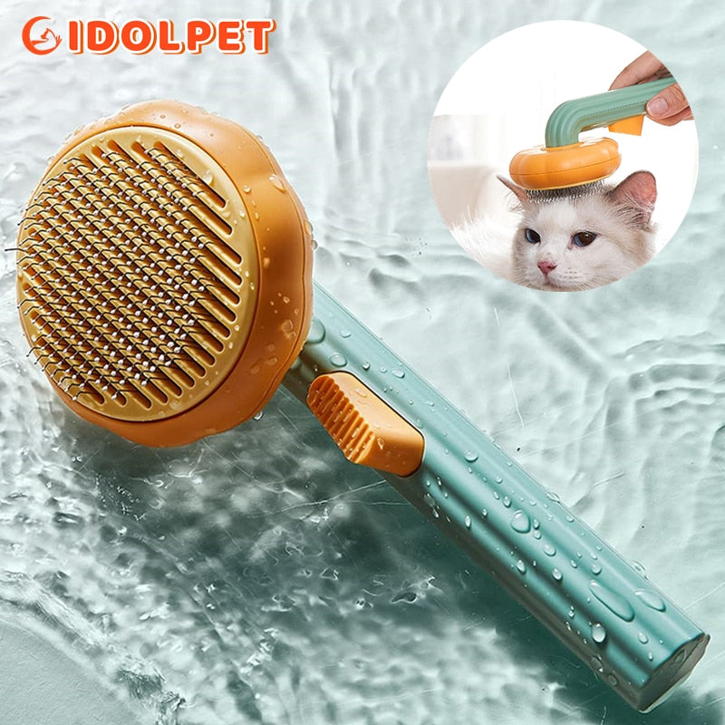 Brosse à poils d'animaux citrouille