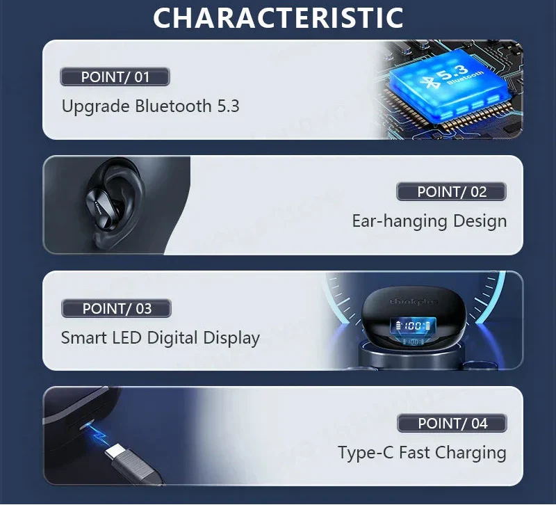 Écouteurs sans fil Bluetooth noirs
