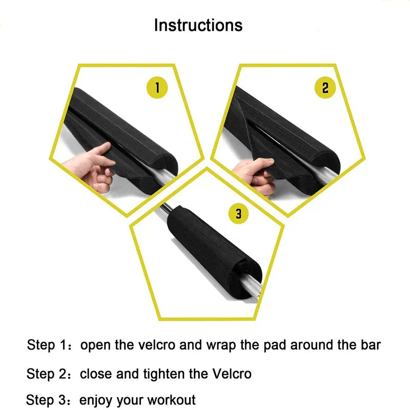 Barre de fitness rembourrée pour squats