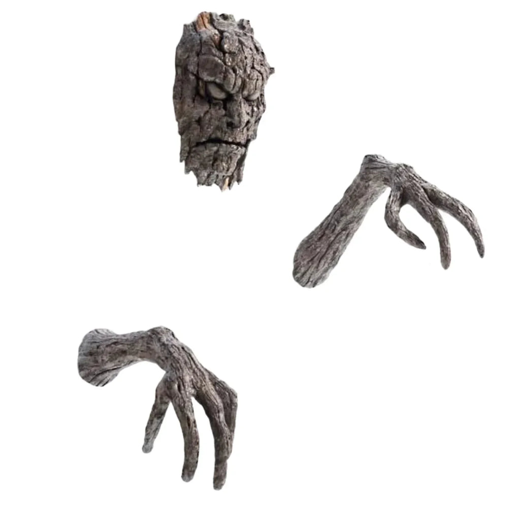 Halloween Tree Demon Face Garden Statue