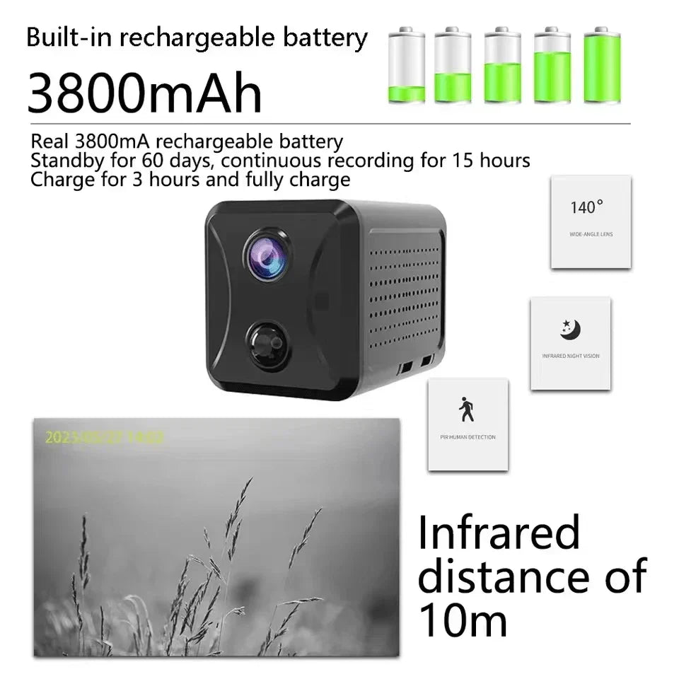 Mini 4G Security Camera Wifi Ultra Hd Cctv