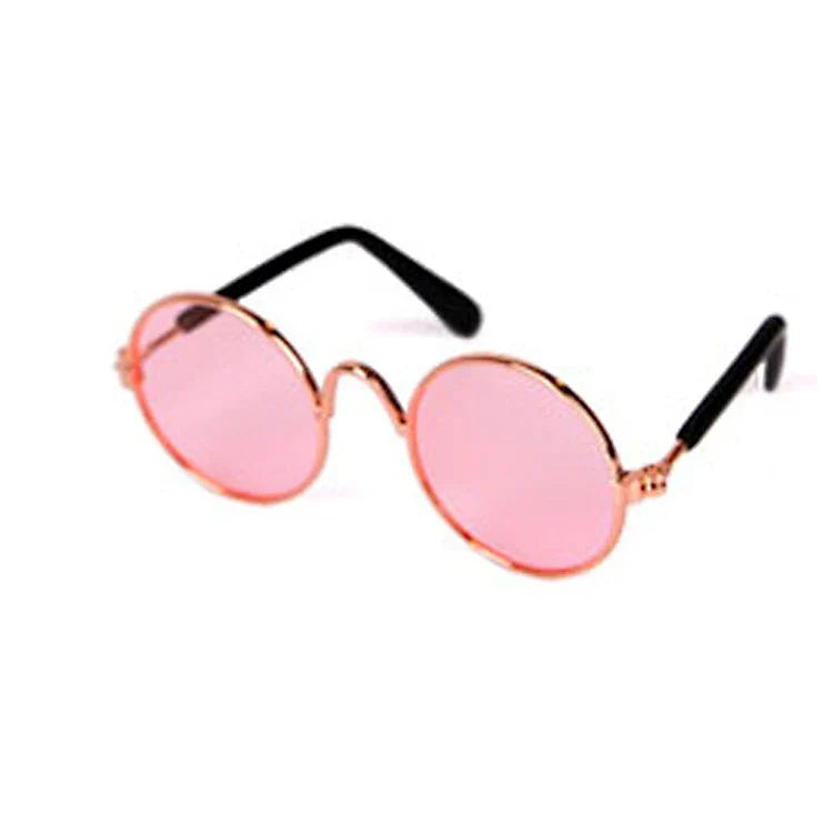 Lunettes de soleil rondes vintage pour animaux de compagnie
