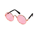 Lunettes de soleil rondes vintage pour animaux de compagnie