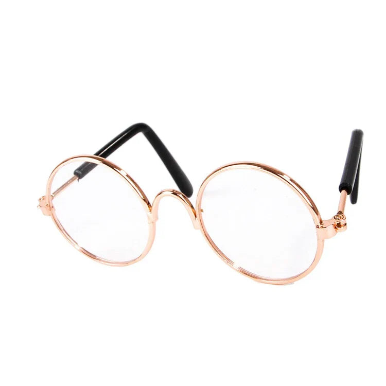 Lunettes de soleil rondes vintage pour animaux de compagnie