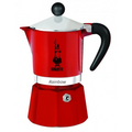 Bialetti Rainbow Moka Express – 3 Cup Red Stovetop Espresso Maker
