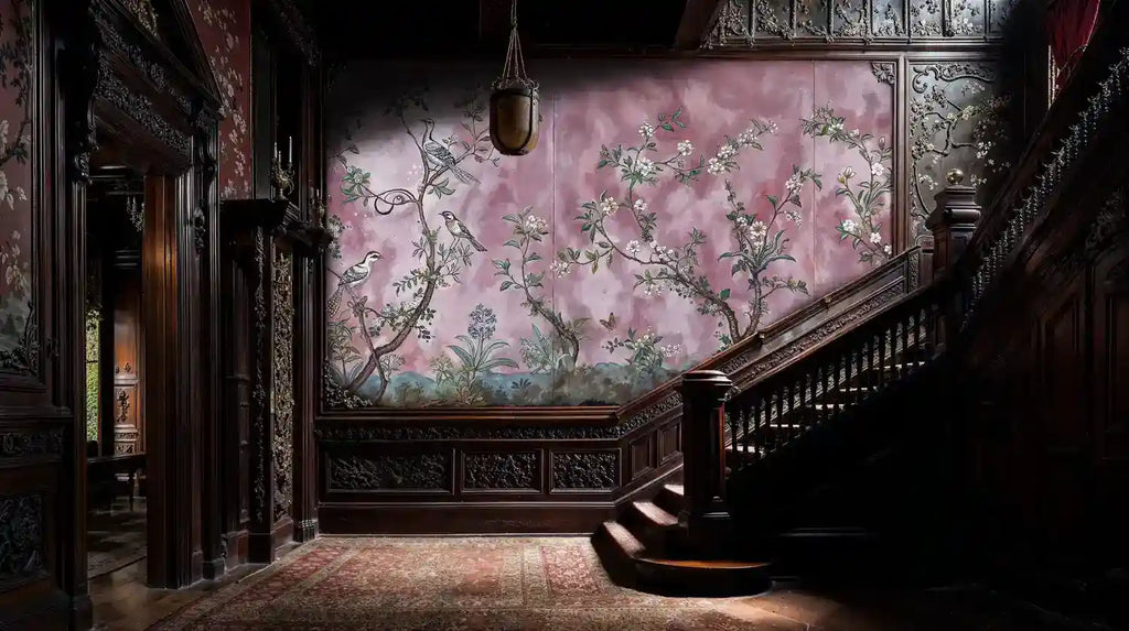 Blooming Birds Garden Wall Mural