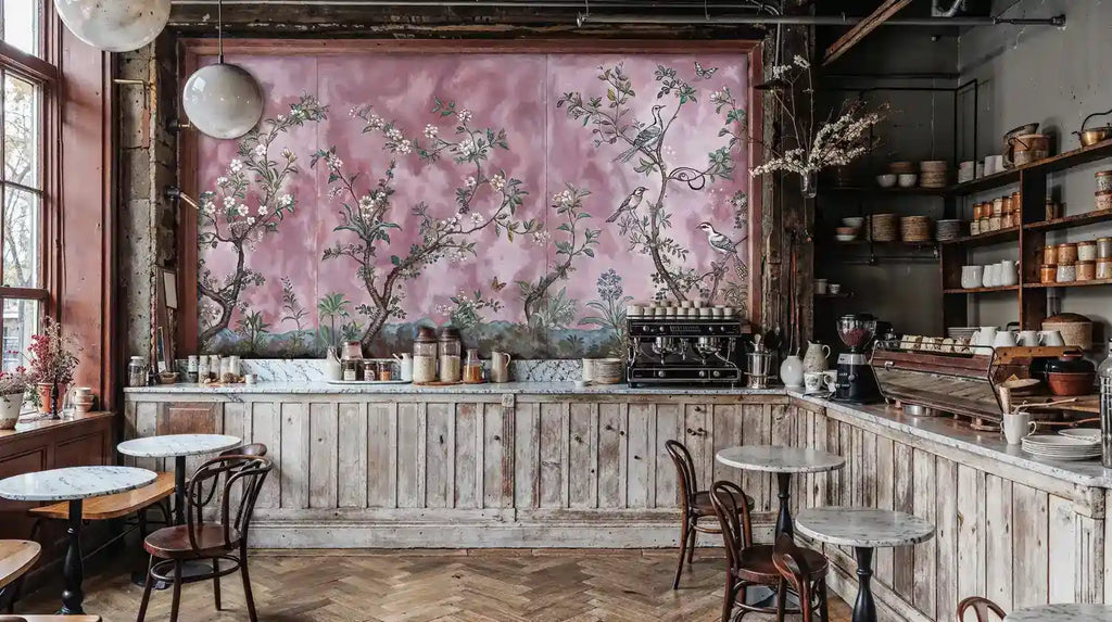 Blooming Birds Garden Wall Mural