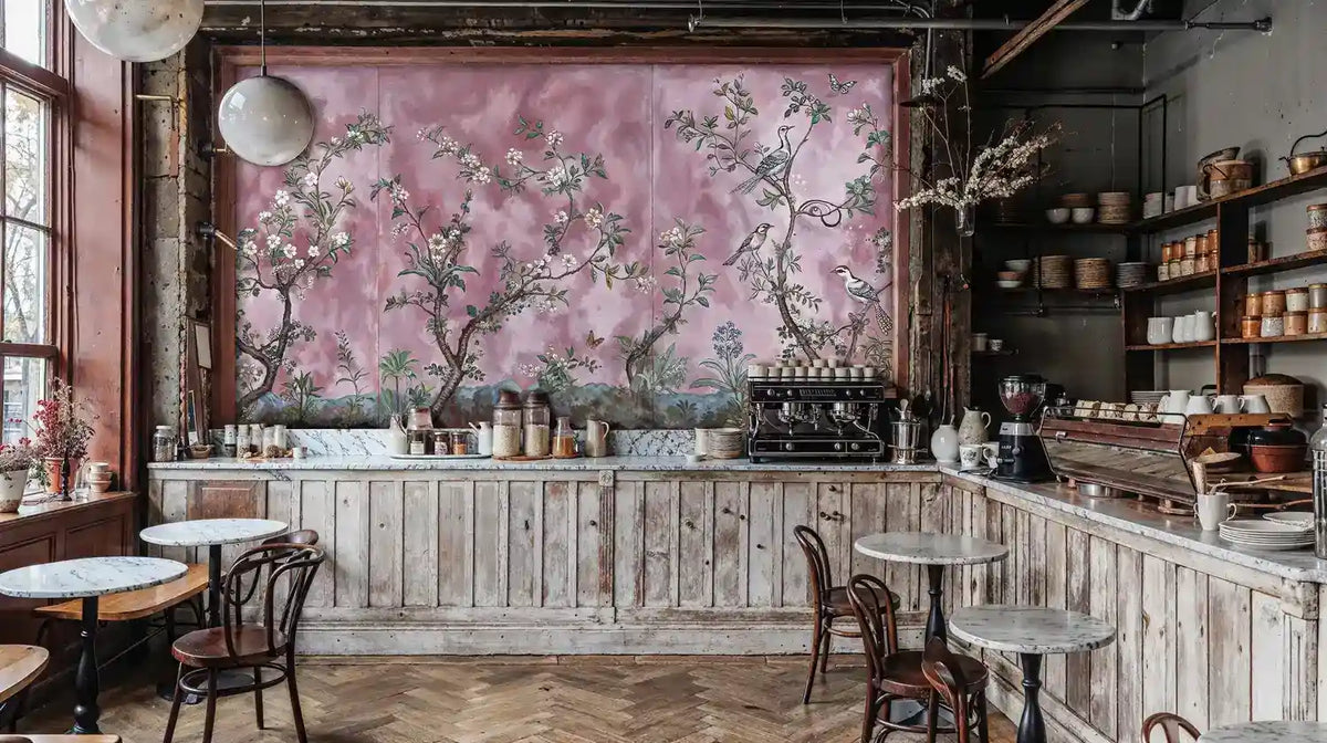 Blooming Birds Garden Wall Mural