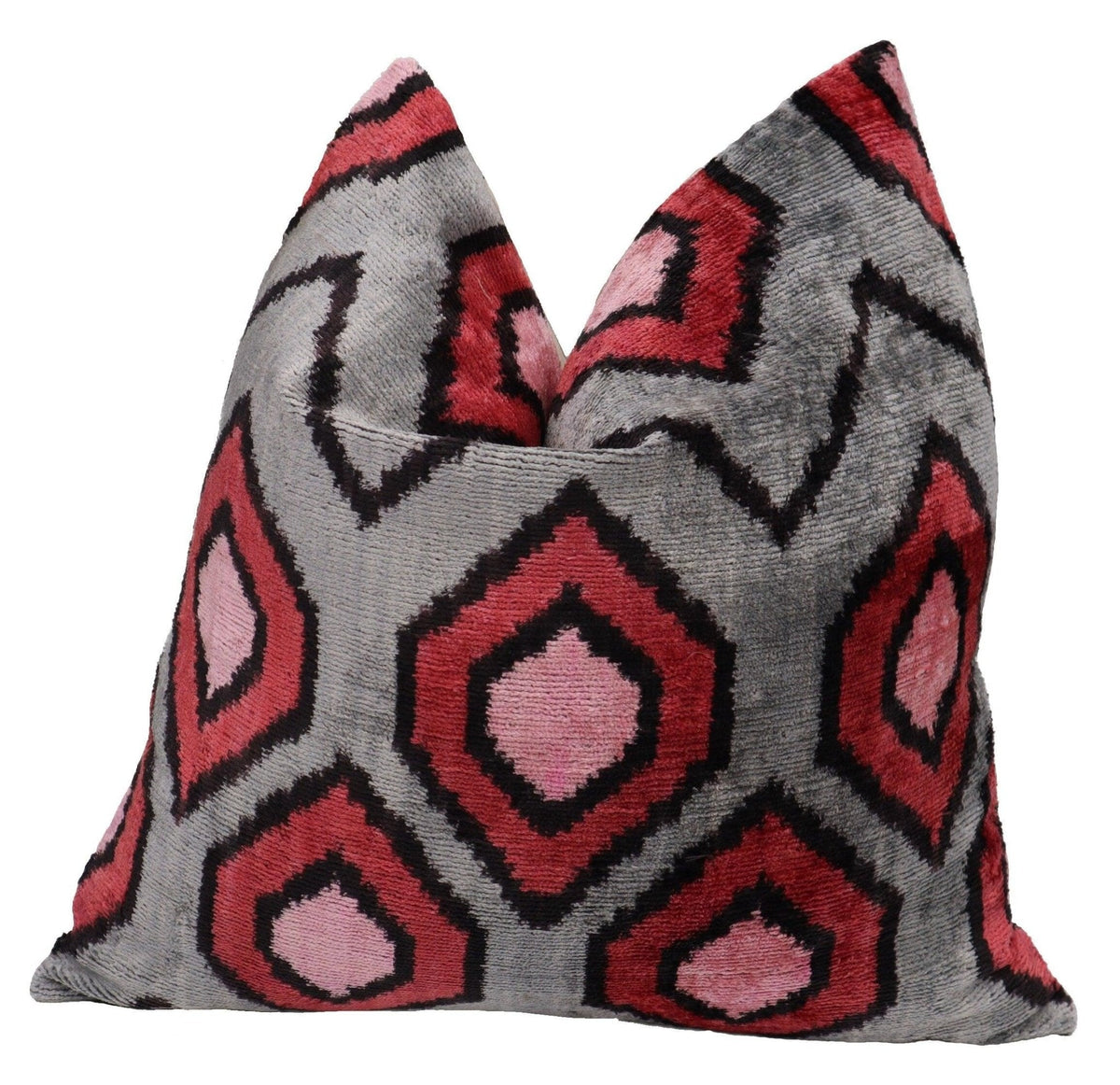 Canvello Luxury Decorative Gray Square Pillows | 16 x 16 in (40 x 40 cm)