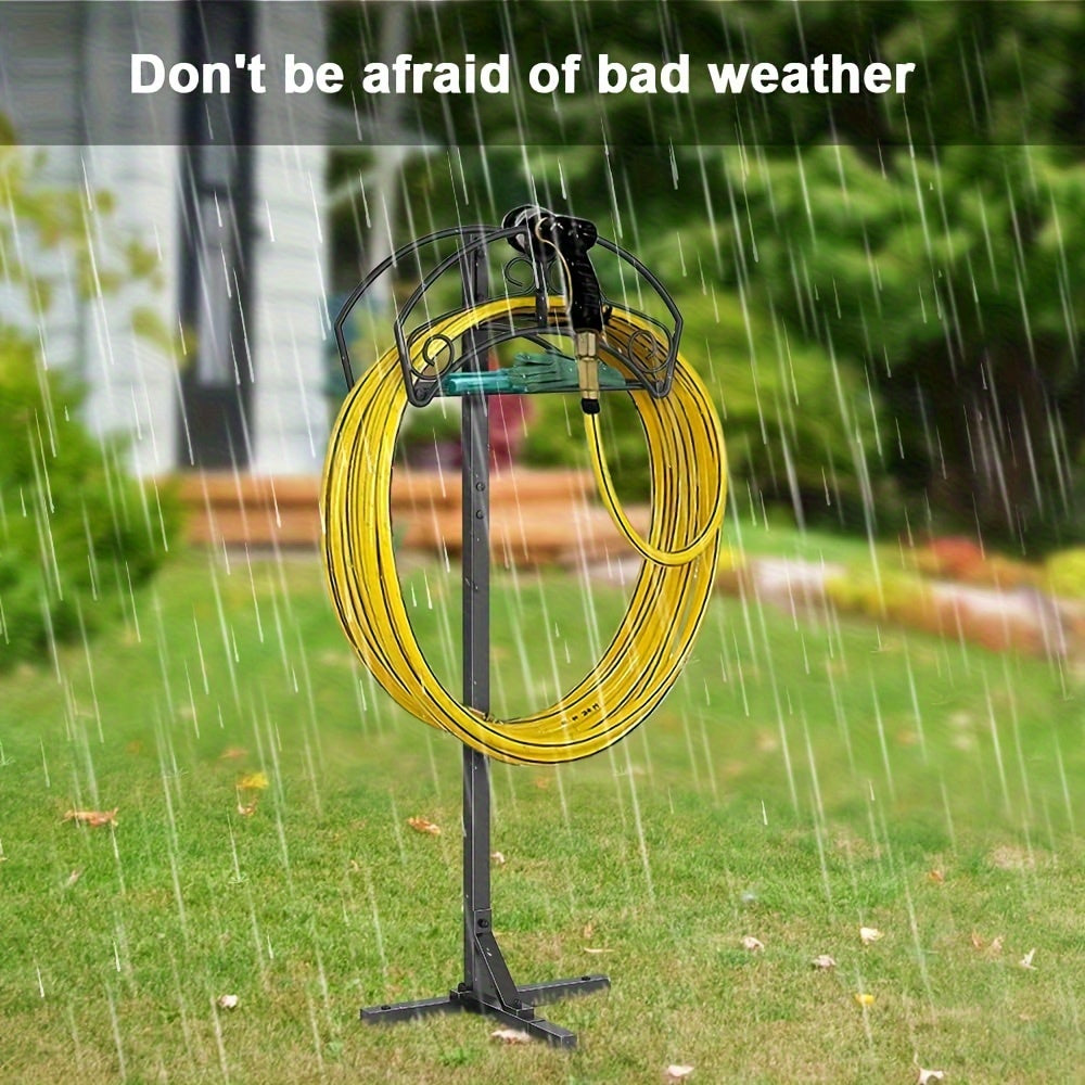 Freestanding Garden Hose Holder Rack
