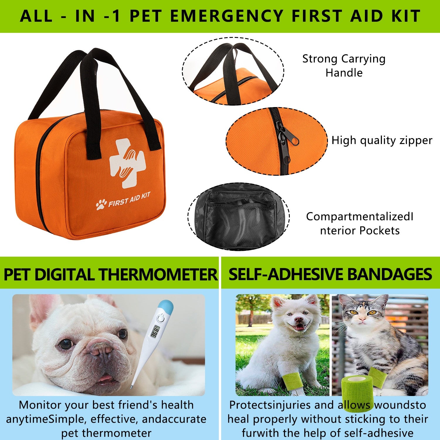 Trousse de premiers secours pour animaux de compagnie