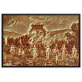 A SUNDAY AT THE ORACLE OF DELPHI Velvet Framed Poster