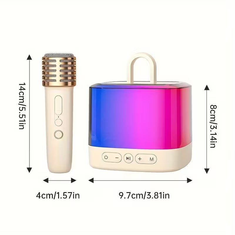 Mini-machine de karaoké avec microphones sans fil