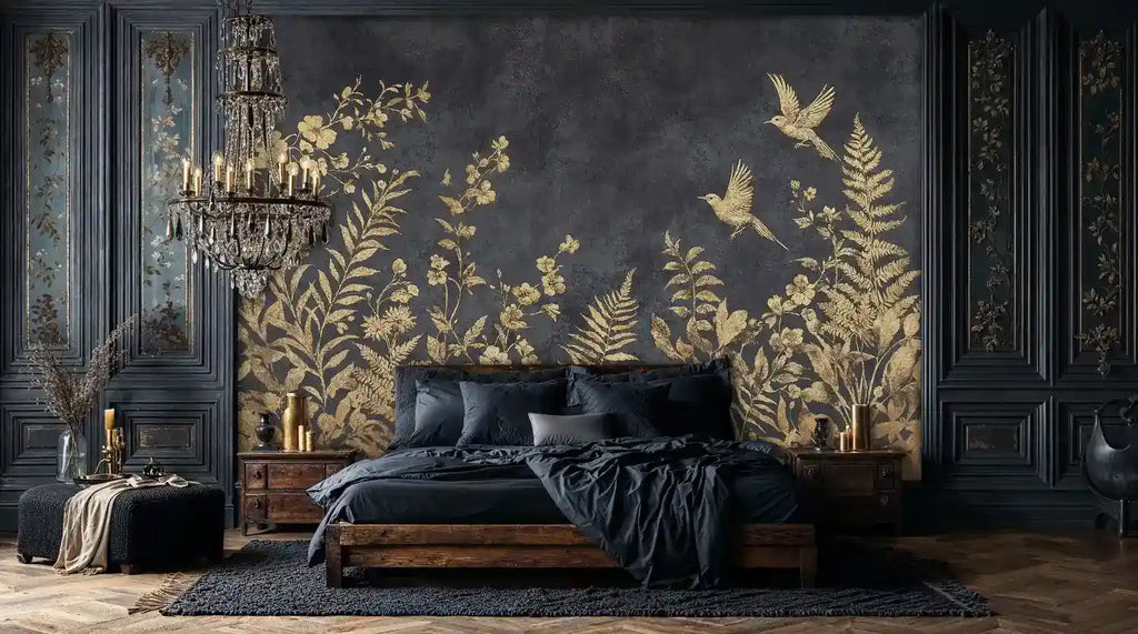 Golden Botanical Garden Wall Mural