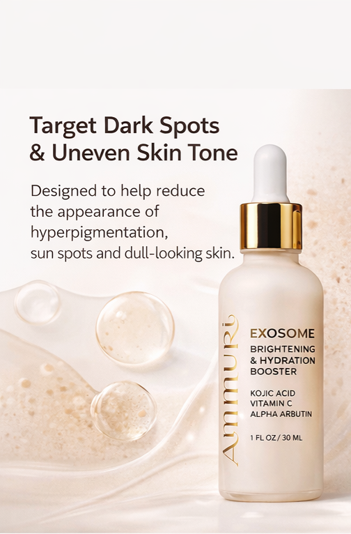 Exosome Brightening Booster Serum | Kojic Acid & Vitamin C | Ammuri Beauty