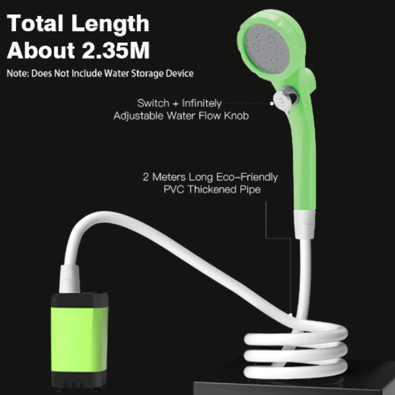 Kit de douche de camping portable avec affichage numérique